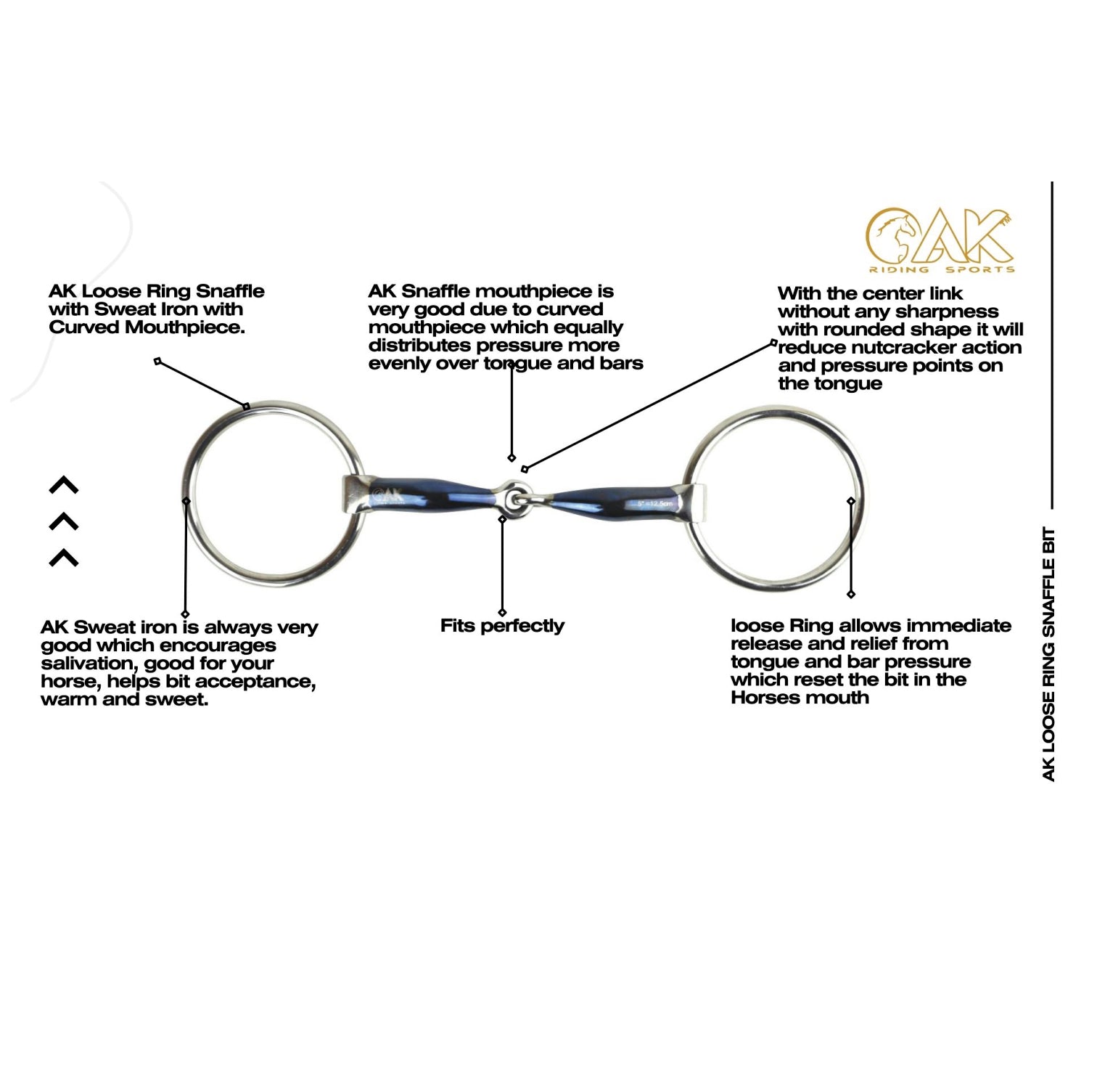 AK Loose Ring Snaffle Bit