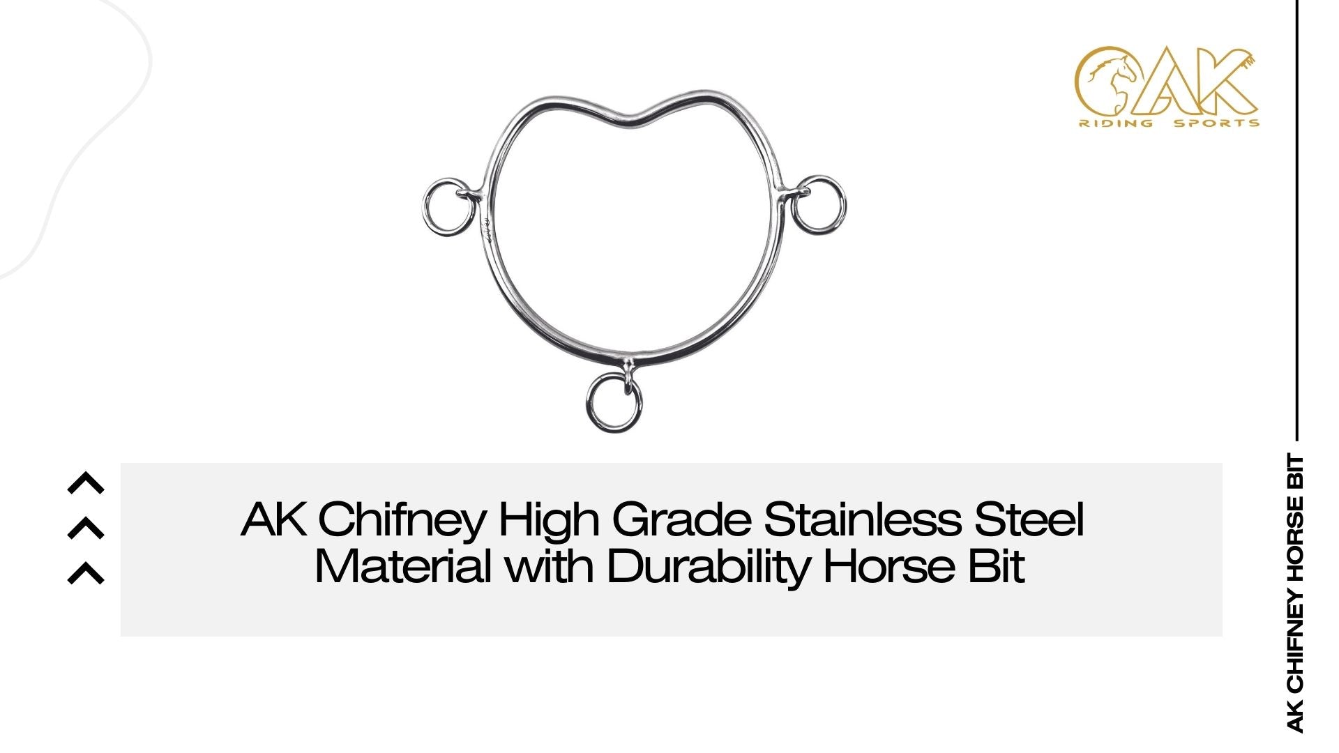 AK Chifney High Grade Stainless Steel Material with Durability Horse Bit
