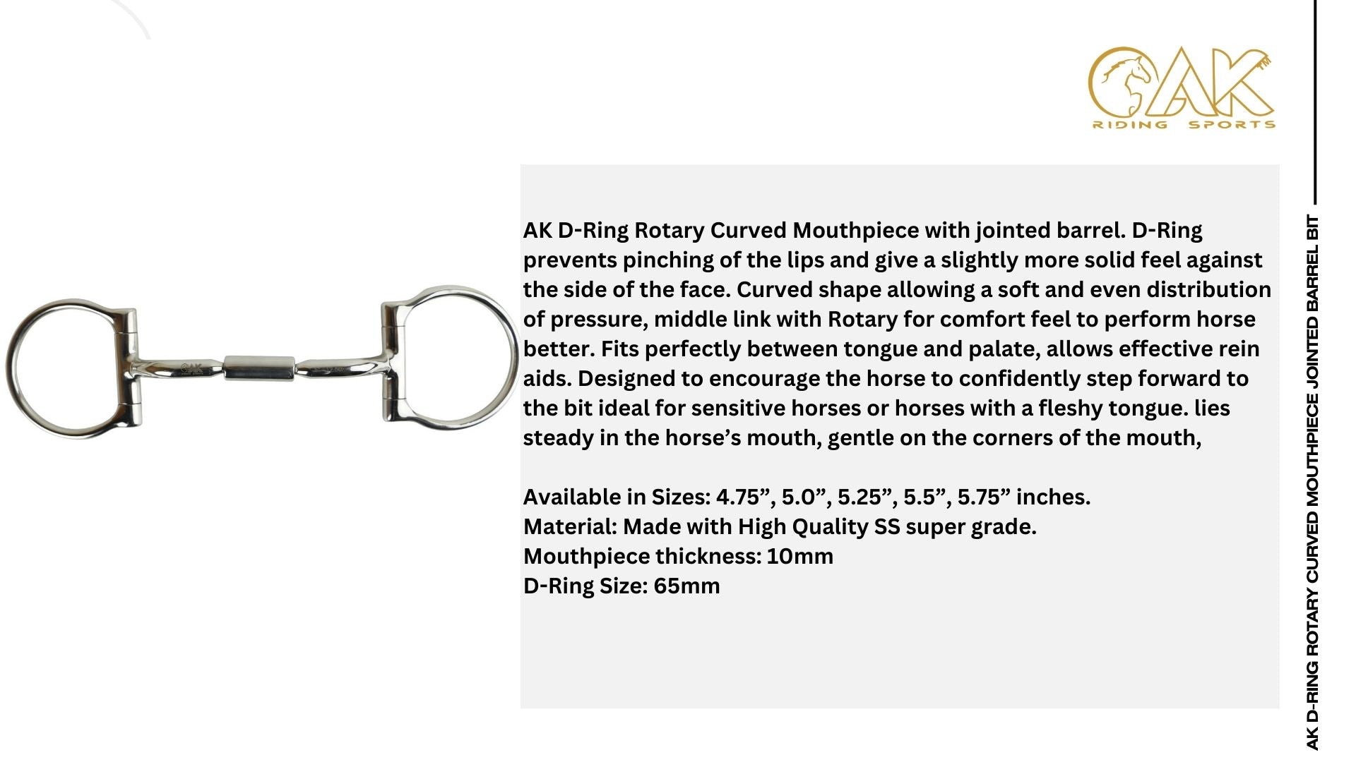 AK D-Ring Rotary Curved Mouthpiece with Jointed Barrel