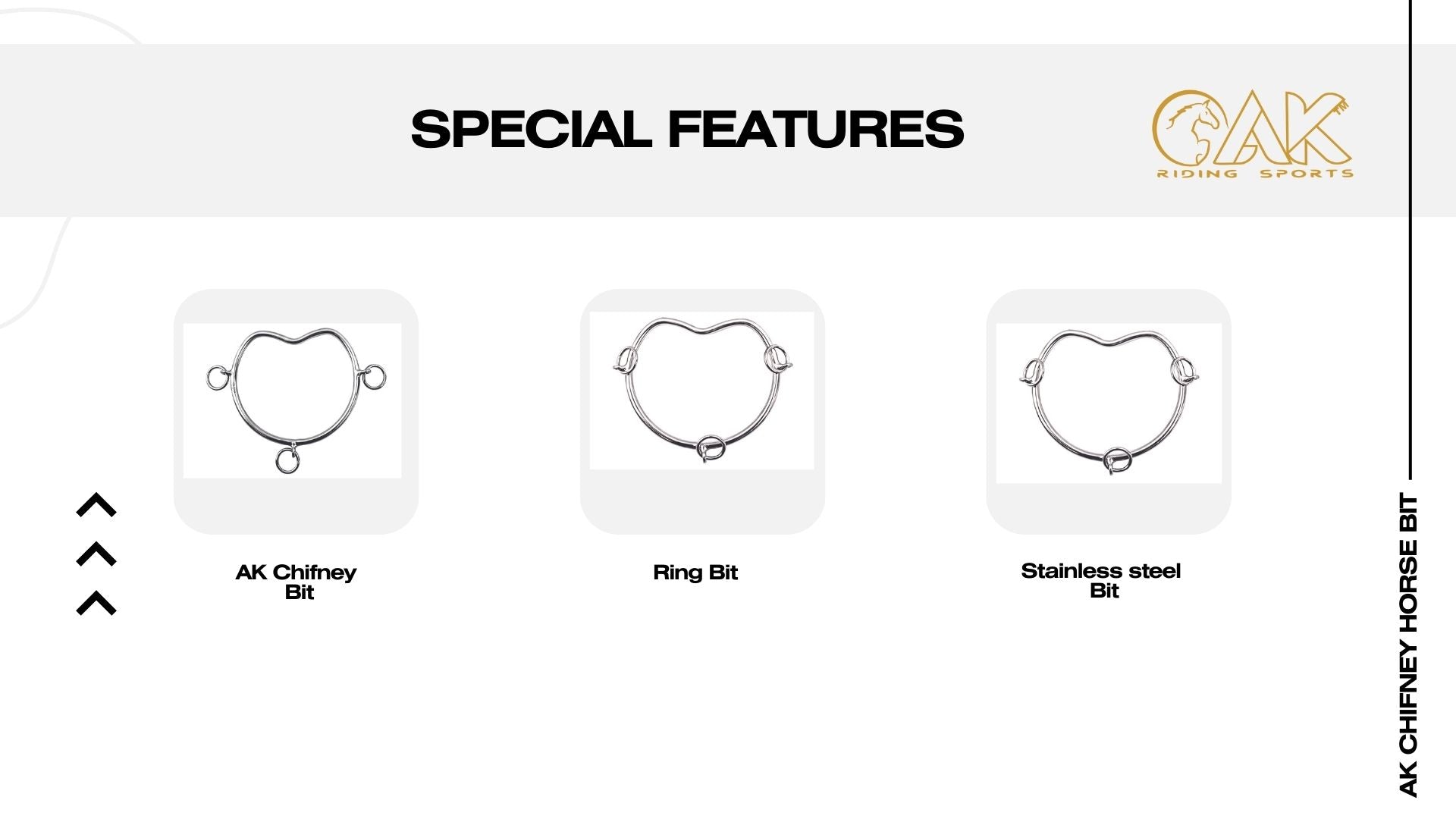 AK Chifney High Grade Stainless Steel Material with Durability Horse Bit