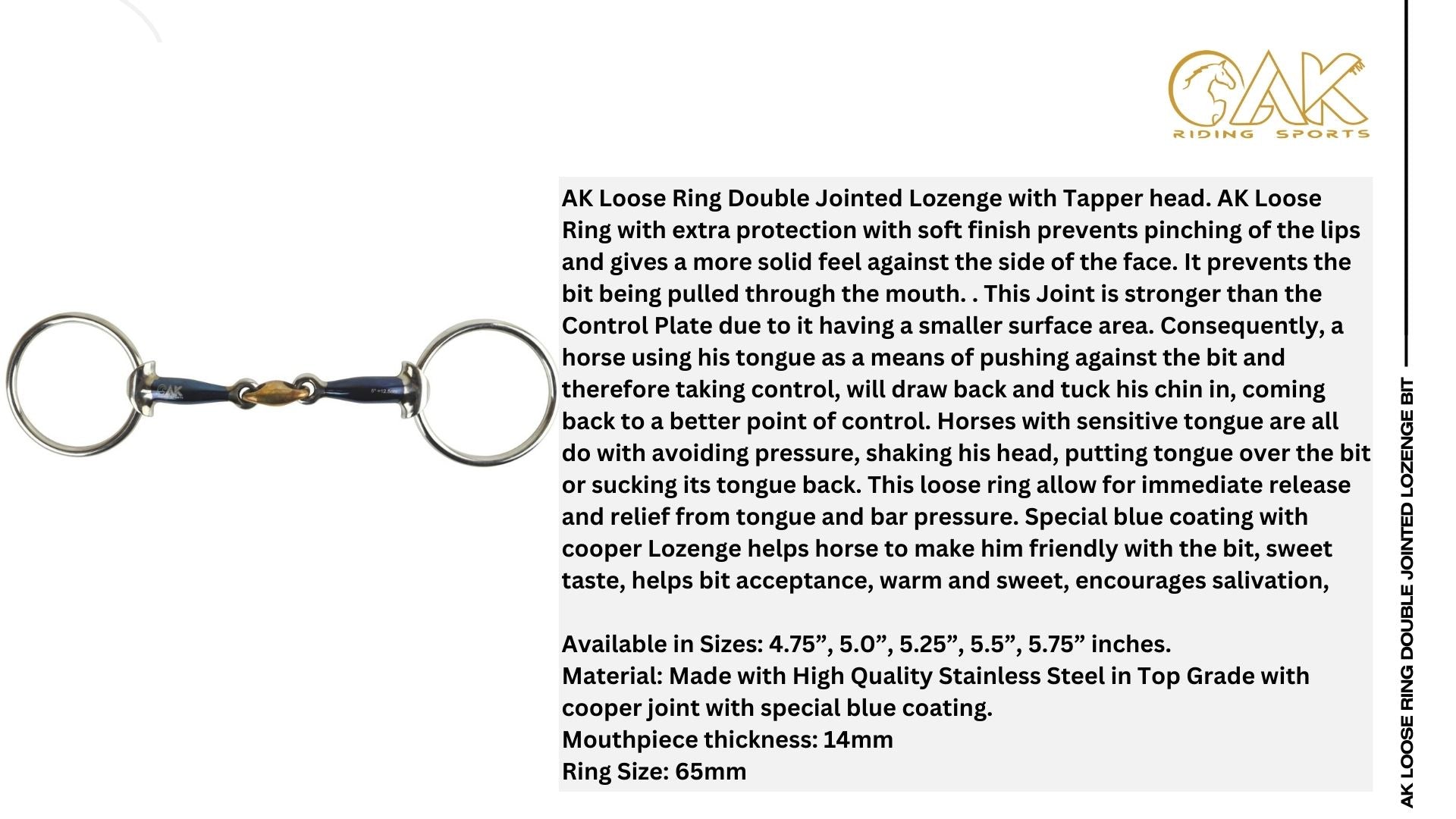 AK Loose Ring Double Jointed Lozenge Bit