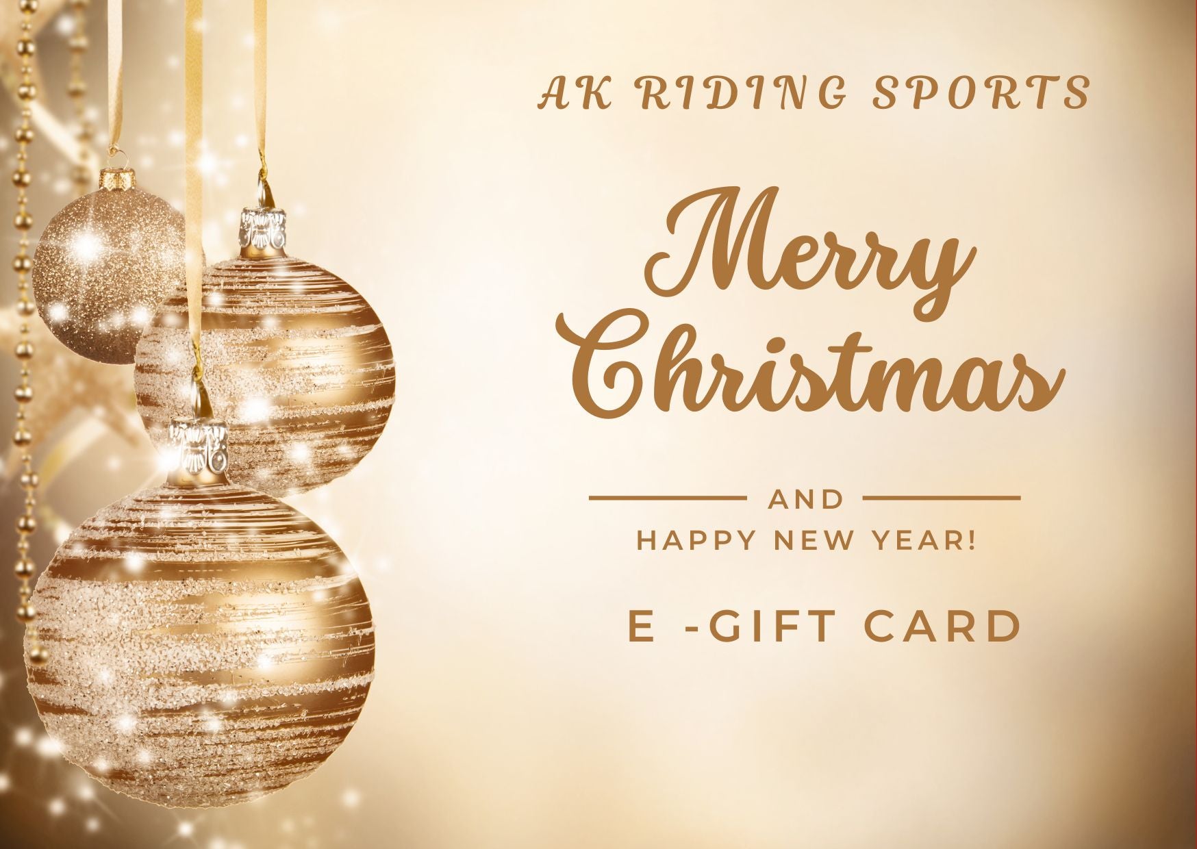 AK Riding Sports Gift Card