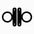 AK Black Rubber Rings Leather Clips for Horse Stirrups Tab