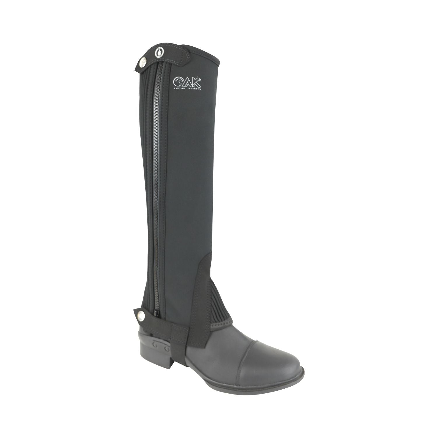 AK Paard Rijden Half Chaps in Echt Zacht Echt Leer met Originele YKK Rits AK Paard Rijden Half Chaps in Echt Zacht Echt Leer met Originele YKK Rits