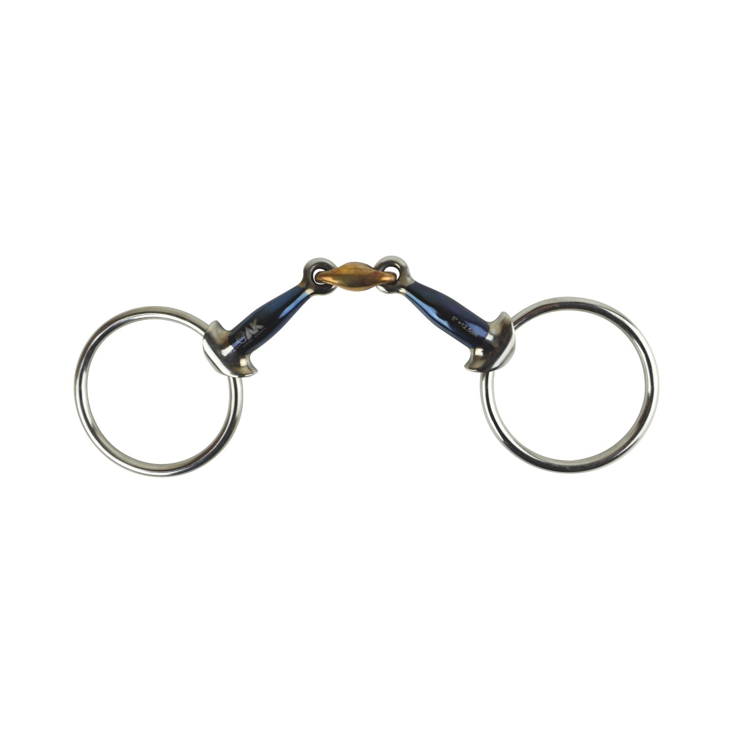 Butterfly Pelham Double Jointed Lozenge Bit - German Silver & Stainless Steel By EQUESTRIAN LIFE LTD