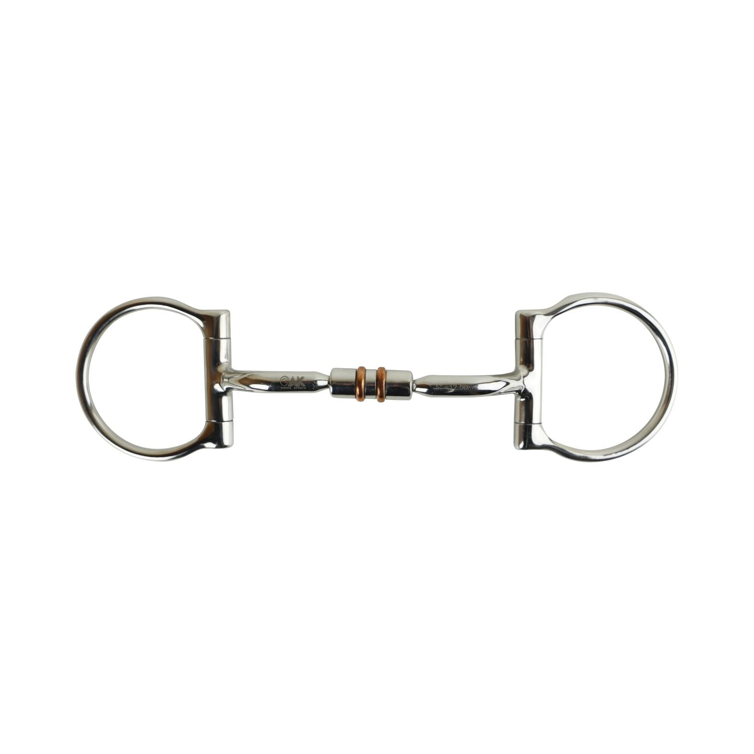 Eggbutt Snaffle Horse Bit - German Silver With Copper Ring Lozenge, All Sizes