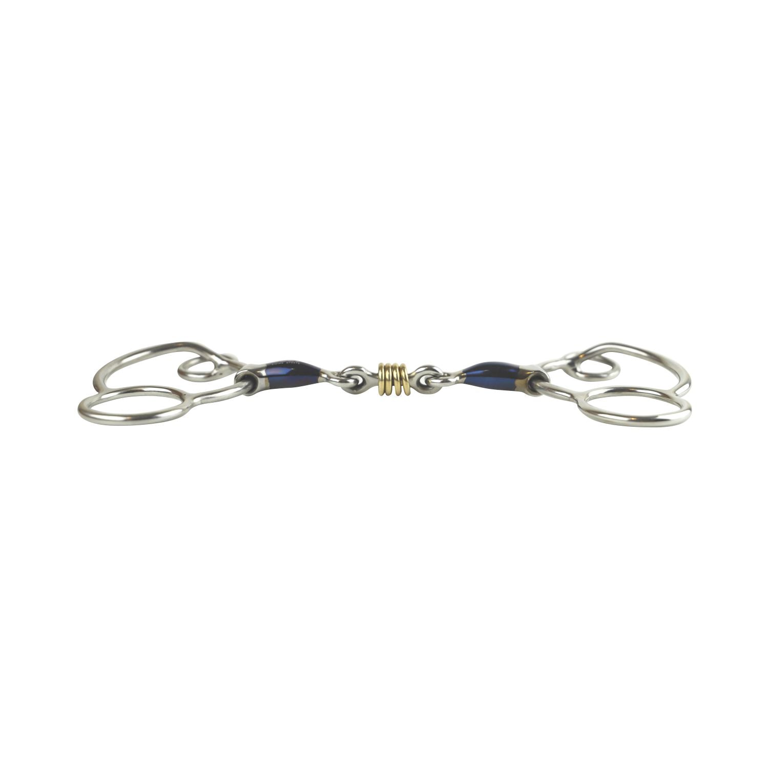 AK Loose Ring Losange Avec Copper Roller - Mors Cheval Argent Allemand 5.50'' AKRS-2625