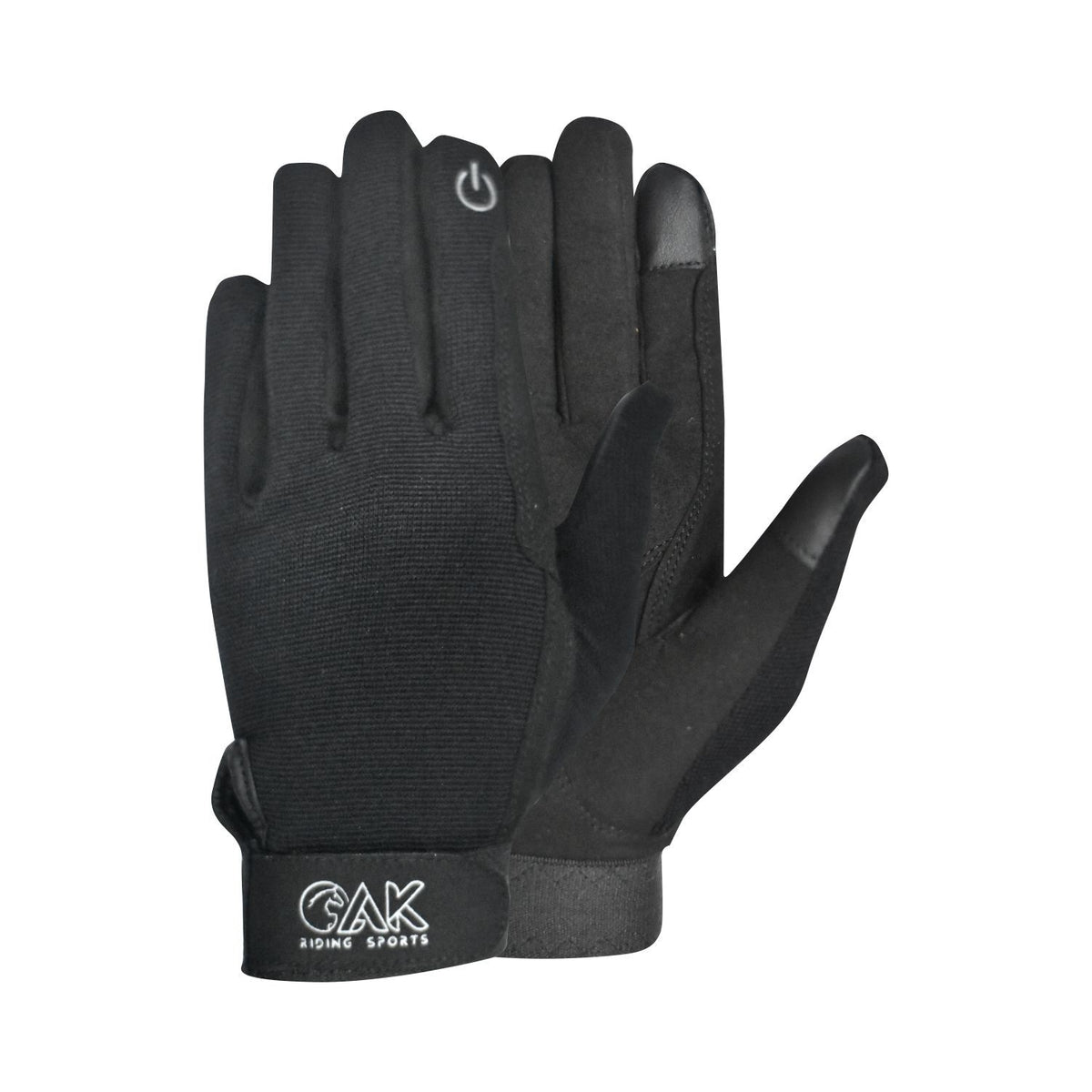 AK Classic Horse Riding Gloves - Full Grain Leather With Rein Grip & Adjustable Wrist