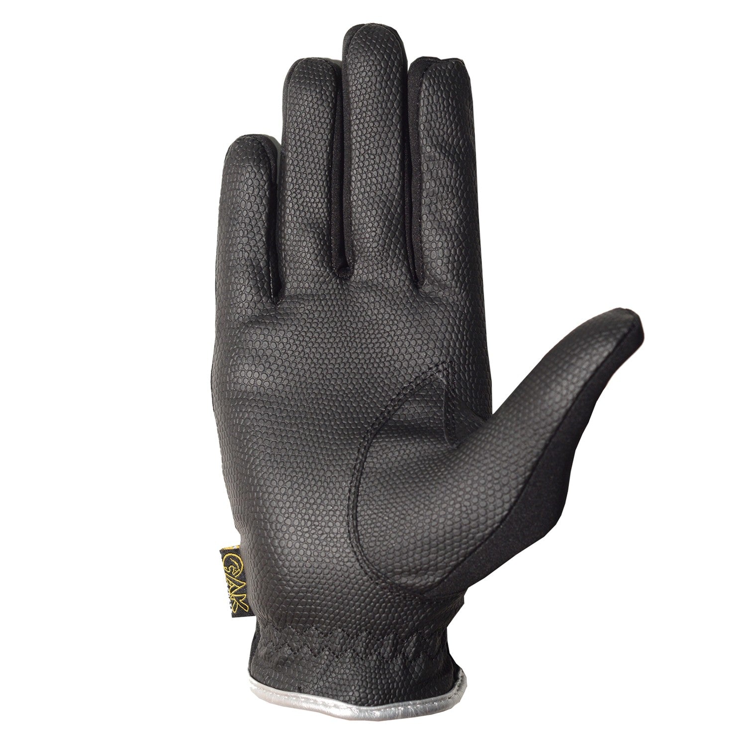 Horse Riding Gloves Black/Silver