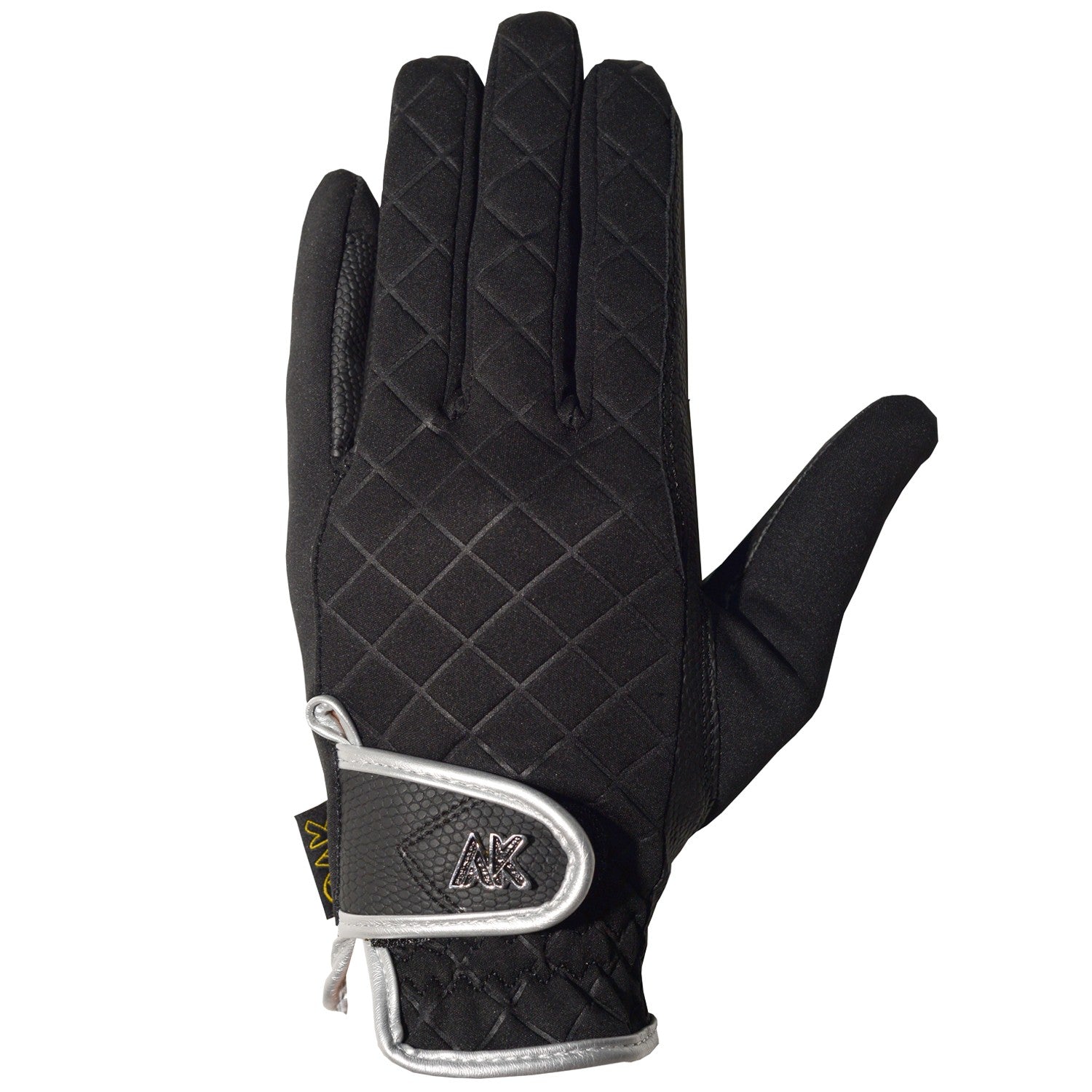 Horse Riding Gloves Black/Silver